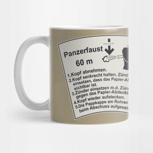 Instructions for Panzerfaust 60 Mug